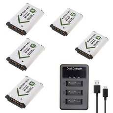 3pcs 3.6V 1600mAh NP-BX1 np bx1 소니 DSC-RX100 DSC-WX500 IV HX300 WX300 HDR-AS15 X3000R MV1 AS30V HD, 05 5pcs and Charger
