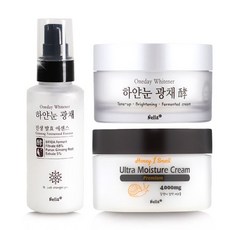 넬라 하얀눈 광채 톤업+에센스+프리미엄 달팽이 기초 3종세트, 넬라 하얀눈 광채 톤업+에센스+프리미엄 달팽이 기초 3