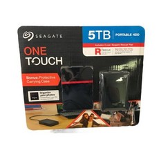 씨게이트 One 터치 5TB External 하드 드라이브 블랙 USB 3.0