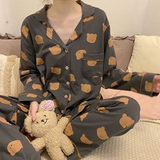 곰돌이 커플잠옷 파자마 수면잠옷 홈웨어