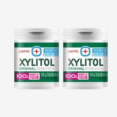 자일리톨 껌 오리지날 용기, 100g, 2개