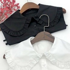 여성 프릴 데일리 디자인 레이어드 이너 페이크 카라