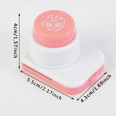 DIY 스시 도구 노리 펀치 장치 커터 밥 공 도시락 장식 귀여운, pink white, 1개