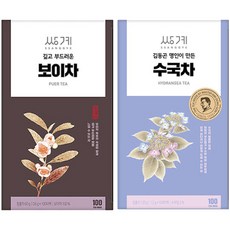 쌍계 보이차 100T + 수국차 100T, 1개
