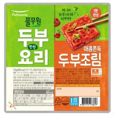 풀무원 1분완성 두부조림 매콤쫀득양념, 1개, 175g