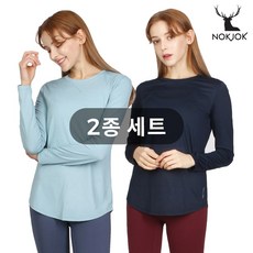  녹족 요가복 필라테스복 케이트 긴팔티 2종세트 