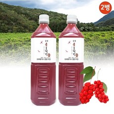 문경 순 오미자 원액 1L x 2병 (총 2L), 1개입, 2개