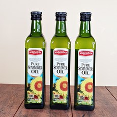 안달루니아 해바라기씨유 500ml 병 스페인산 해바라기유, 3개