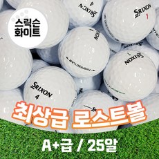 [공장직영]유명브랜드 골프공 A+급 최상급 로스트볼, 1개, 25개, 화이트 - 혼마d1골프공