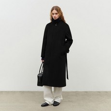던스트 UNISEX BELTED WOOL MAC COAT BLACK_UDCO4D123BK