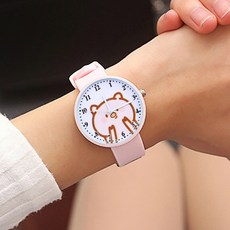 어린이 시계 여자 아이들을위한 선물 캐주얼 소프트 실리카 젤 손목 시계 귀여운 어린이 만화 시계 여자 숙녀 시계|어린이 시계|