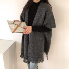 루즈핏 숄 가디건