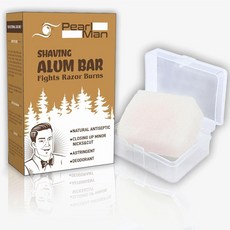 Pearl Shaving Alum Bar (Fitkari) - 100g | 100% Pure Natural Stone Gentle & Effective Aftershave| Ide, Pearl Shaving Alum Bar (Fitkar