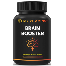 Vita 바이탈 두뇌활성보충제 30캡슐 집중력향상 비타민B12 Brain Sueent Booster 30 Ca Enhance 리뷰후기