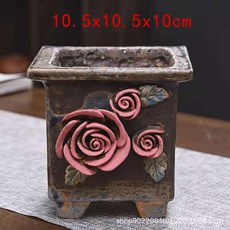 장미꽃그림화분