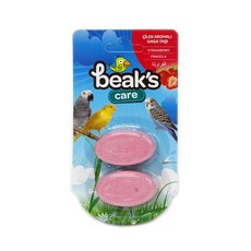 beaks care 미네랄블럭 (딸기) 앵무새칼슘 새영양제 앵무새먹이, 1개