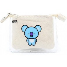 LINE FRIENDS BT21 PVC 캔버스 MINI 파우치 ... (KOYA)
