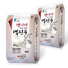 푸드앤픽 햅쌀 찰지고 맛있는 백진주 20kg(10kg+10kg), 1개