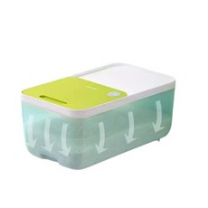 쌀통 방충 방습 가정용 15kg 쌀독 슬라이딩 덮개, 1개, 캣티스20개 밥통 그레이블루