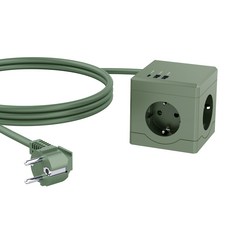 데코아르 멜로우 롤링 초고속 케이블 (240w) PPS 전용 어댑터, MT02 큐브멀티탭 그린, 1개
