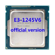 메인보드 E3-1245V6 공식 Verasion Intel Xeon rocessor 3.7Ghz 4 코어 8M TPD 72W FCLGA1151 용 E3 V5 마, 01 CPU
