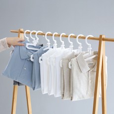데일리드 접이식 옷걸이 화이트 여행 옷정리 5초, 60개