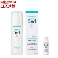 일본화장품 큐렐 윤침 보습 화장수 스킨 토너 II 촉촉한 유액 미니 소형 첨부 1 세트 24 코스메틱관, 1개
