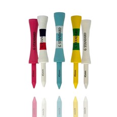 지스탠다드 높이조절 골프티 골프티꽂이 골프공 롱티 드라이버티 나무티 (55P), 흰색, 55개