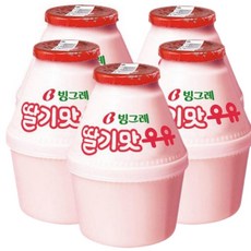 빙그레 딸기맛 우유, 5개, 240ml