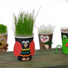 [닥터초록] 나만의 스타일로 DIY 컵잔디 인형 만들기