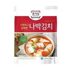 청정원 종가집 담백한 나박김치 1kg(파우치) 3봉, 단일상품