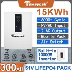 파워월 올인원 모바일 ESS 배터리 팩 Buitl-in BMS 10KW 인버터 와이파이 48V 20KWh 15KWh 10kWh 51, 03 15KWH-10KW-WiFi