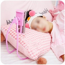 리지툰 침대 누워서보는 스마트폰 목거치대 휴대폰 핸드폰 거치대 (색상선택), 1, 레드