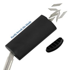 FOSHIO 일회용 나이프 블레이드 컨테이너 수집 상자 스테인레스 스틸 30 도 스냅 오프 처리 비닐 포장 도구, 1개