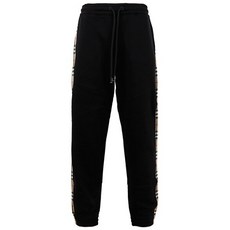 버버리 20FW 블랙 빈티지 체크 패널 조깅 팬츠 8026273 BLACK 8026273BLACK