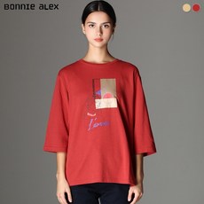 보니알렉스 보니알렉스(BONNIE ALEX) 센서티브 록 프린팅 티셔츠 (택가격:69000원)