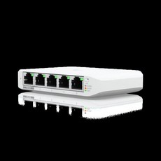 유비퀴티 네트워크 UniFi USW-Flex-Mini 관리 기가비트 스위치 USB-C 전원 어댑터 포함 5 포트, 01 WHITE - unifi