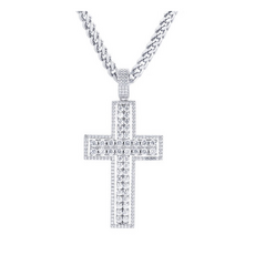 모이사나이트십자가목걸이