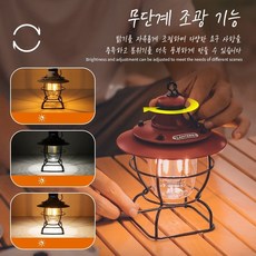 새로운 야외 캠핑 조명 캠핑 조명 텐트 조명 LED 레트로 조명 분위기 조명 충전식 말등 캠핑장 조명 걸이 조명, 1개, 레드