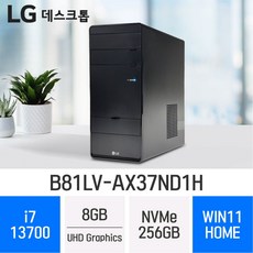LG 데스크탑 B81LV-AX37ND1H, 8GB, 256GB, WIN11 Home, 8GB
