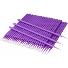 [유럽 직배송] nuoshen 200 pcs 일회용 속눈썹 물다이음 접시 일회용 미생물 일회용 물다이핑 어플리케이터 마이크로 브러쉬, 1, 단일옵션