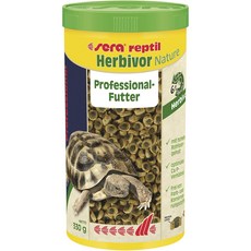 독일 Sera Reptil Professional Herbivor 거북이 이구아나 먹이 비타민 미네랄 허브맛 330g, 1개