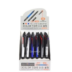 Sim.s# +SY/20201219 문구/오피스 문구/학용품 필기구/필통 펜/펜리필 볼펜 단체 선물 3색 스마트폰 터치, sim's# 본상품선택 sim's#