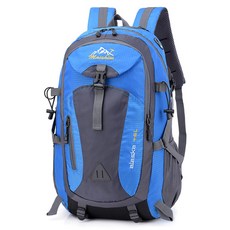 칼노 등산배낭 야외 대용량 스포츠 배낭 방수 등산 가방, 파란색