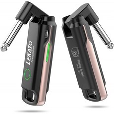 일본배송 LEKATO기타 무선 시스템 송수신기 70채널 기타 트랜스미션 USB충전식 전기 기타 기준 키보드용, 단일옵션, 단일옵션