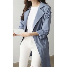 데이트샵 / 얇은여성트렌치코트 봄 여름 여성바바리코트 66 77 88 모두가능 총5컬러
