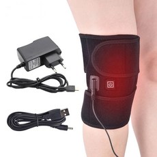 무릎 찜질기 온열 관절 통증 완화 재활, 찜질기2개+USB케이블2개