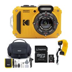 코닥 PIXPRO WPZ2 견고한 방수 16MP 디지털 카메라 4배 광학 줌 Koah Nostrand 가젯 백 액세서리 키트 포함 32GB UHSI microSDHC 및 플로팅 스, 1개