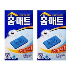 홈매트 매트형 모기퇴치제 리필, 60g, 2개
