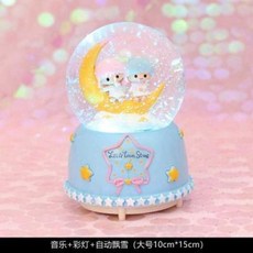 설화 KT 고양이 크리스털볼 뮤직박스 공주 빛나고 돌기 팔음함 여자 선물, 19 꽃빛